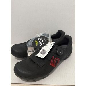 Five Ten Kestrel BOA Mountain Bike Shoes Black Red GW9431 Mens 8 Womens 8.5